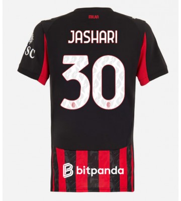 AC Milan Ardon Jashari #30 Replika Hjemmebanetrøje Dame 2025-26 Kortærmet